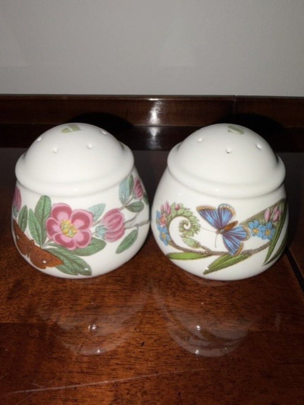 Portmeirion Botanic Garden Butterfly and Floral Salt and Pepper Shakers Set